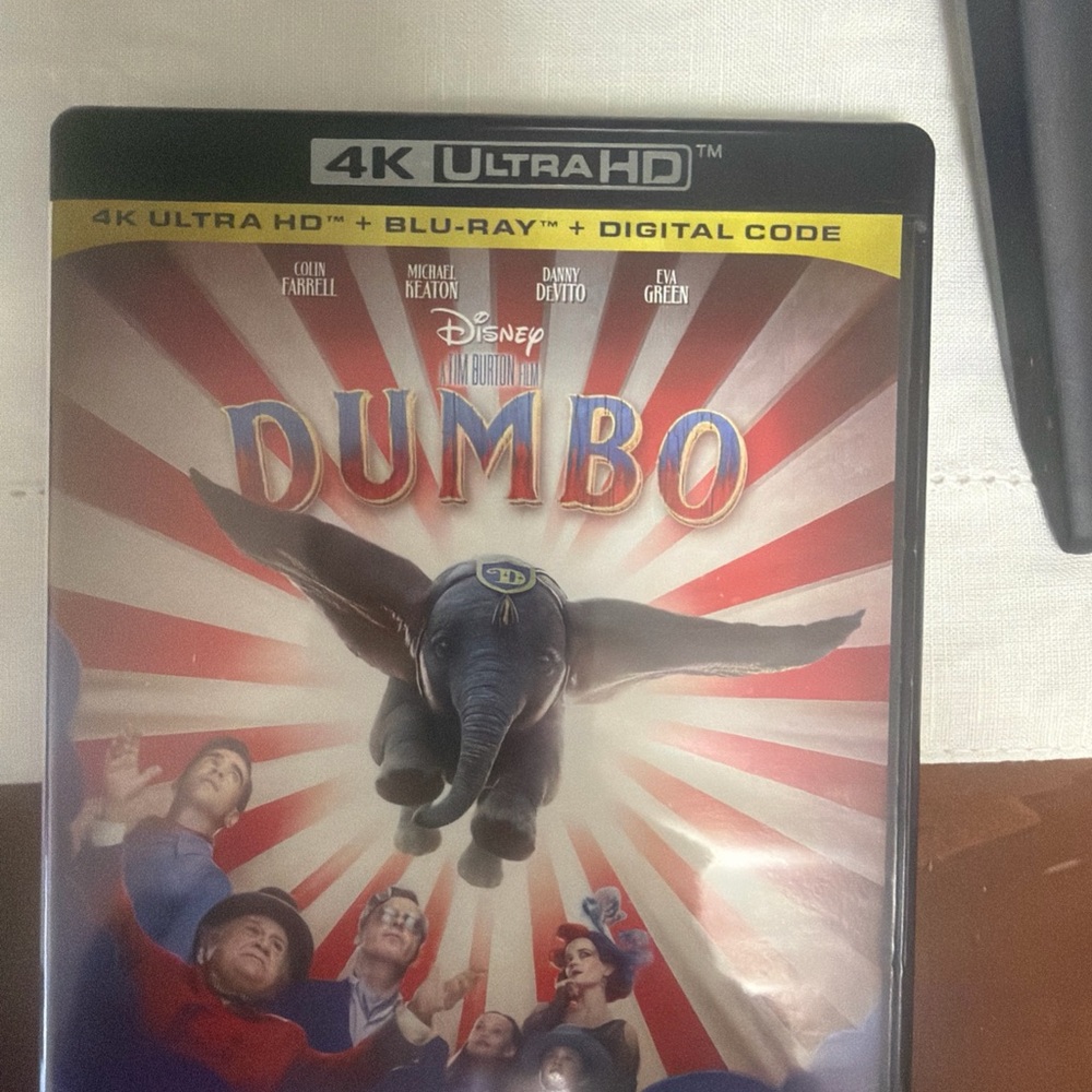 Disney Dumbo 4K Ultra HD Blu-ray with Colorful Circus Art
